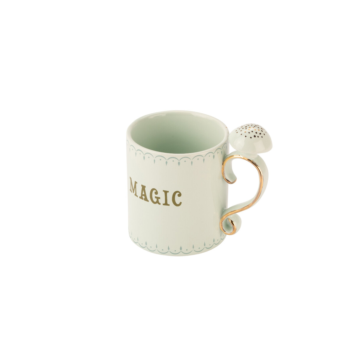 "Magic" Mushroom Handle Mug green, YVONNE ELLEN