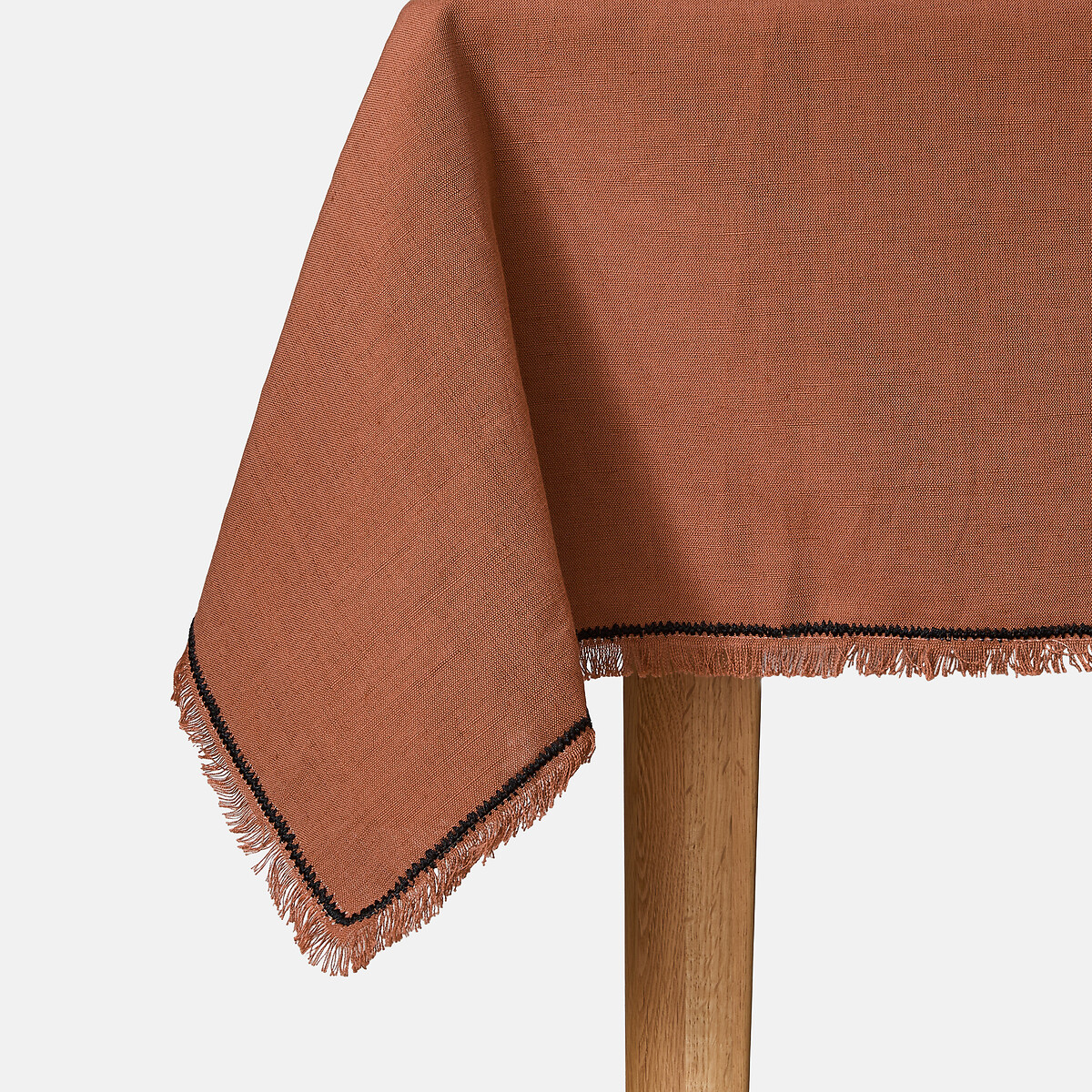 Menorca Linen Cotton Tablecloth sienna, LA REDOUTE INTERIEURS