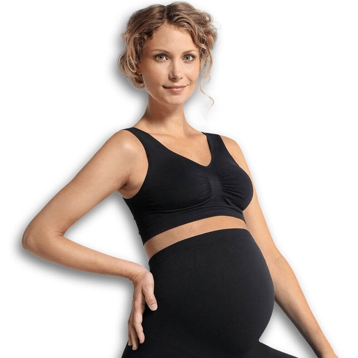 Brassière de grossesse sans couture noir taille S noir, CARRIWELL