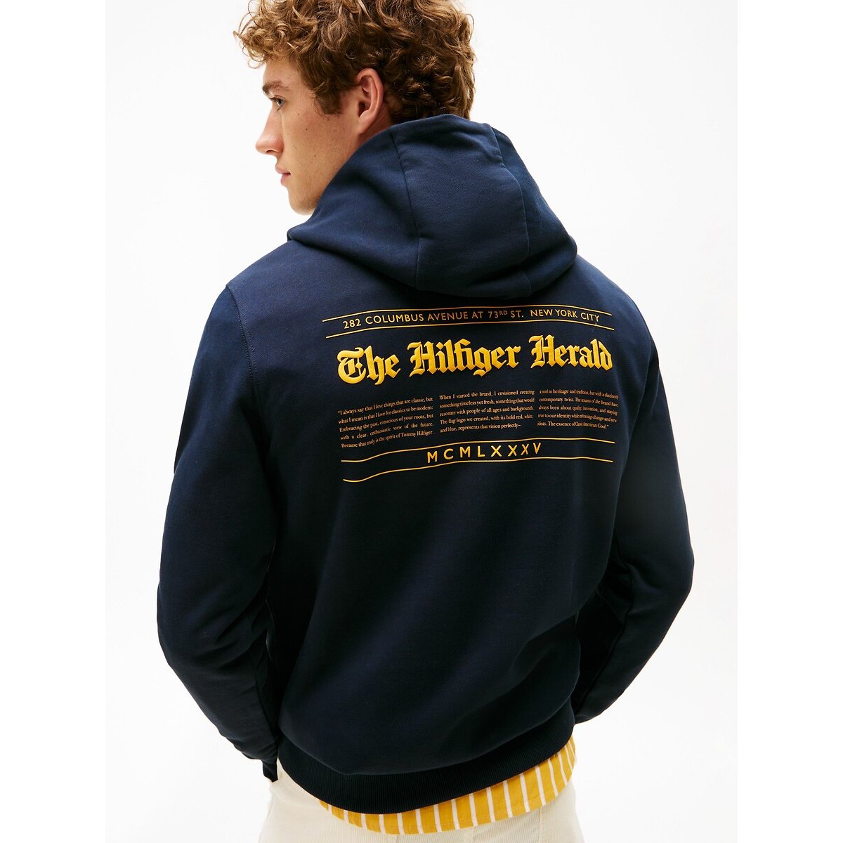Grafische hoodie Herald marineblauw, TOMMY HILFIGER