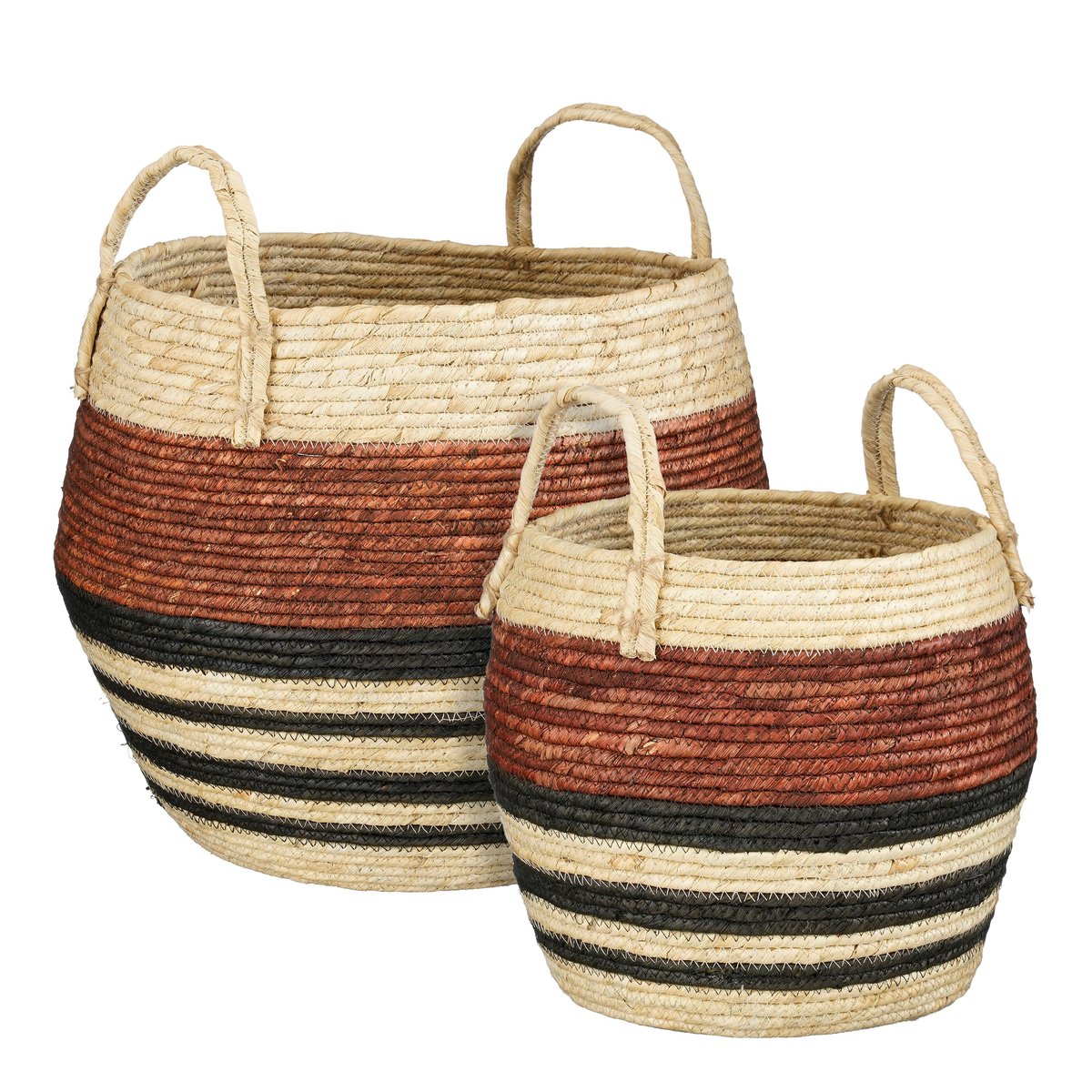 Ensemble de paniers de rangement brun, MICA DECORATIONS
