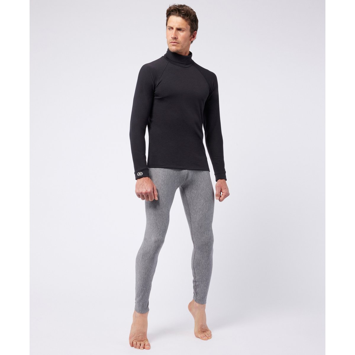Tee-shirt col roulé Comfort Thermolactyl 4 noir, DAMART SPORT