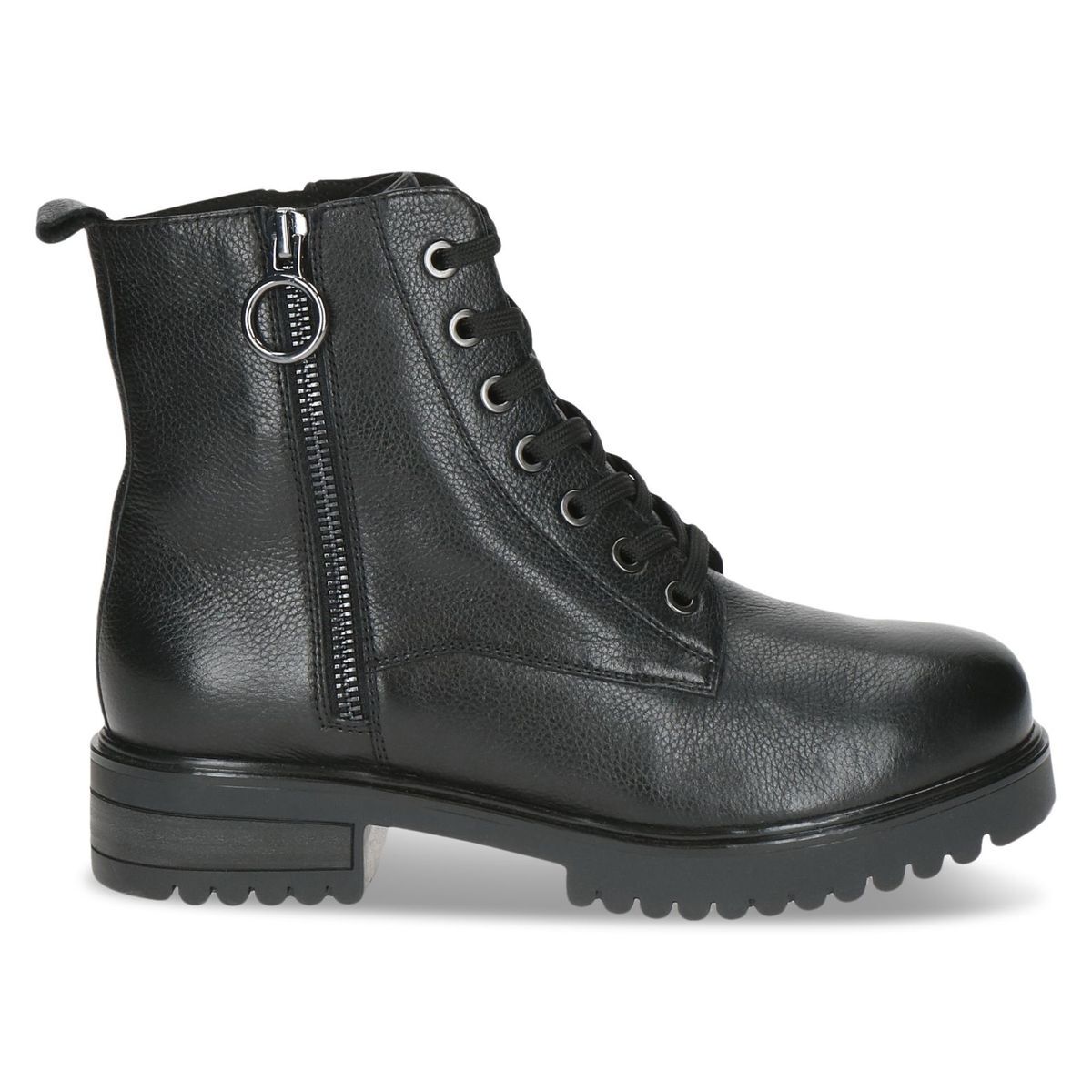 Bottine fourée noir nappa, CAPRICE