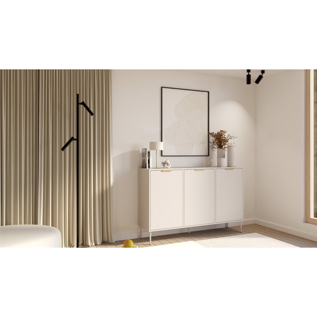 Buffet 3 portes collection VENA cachemire, RECOLLECTION