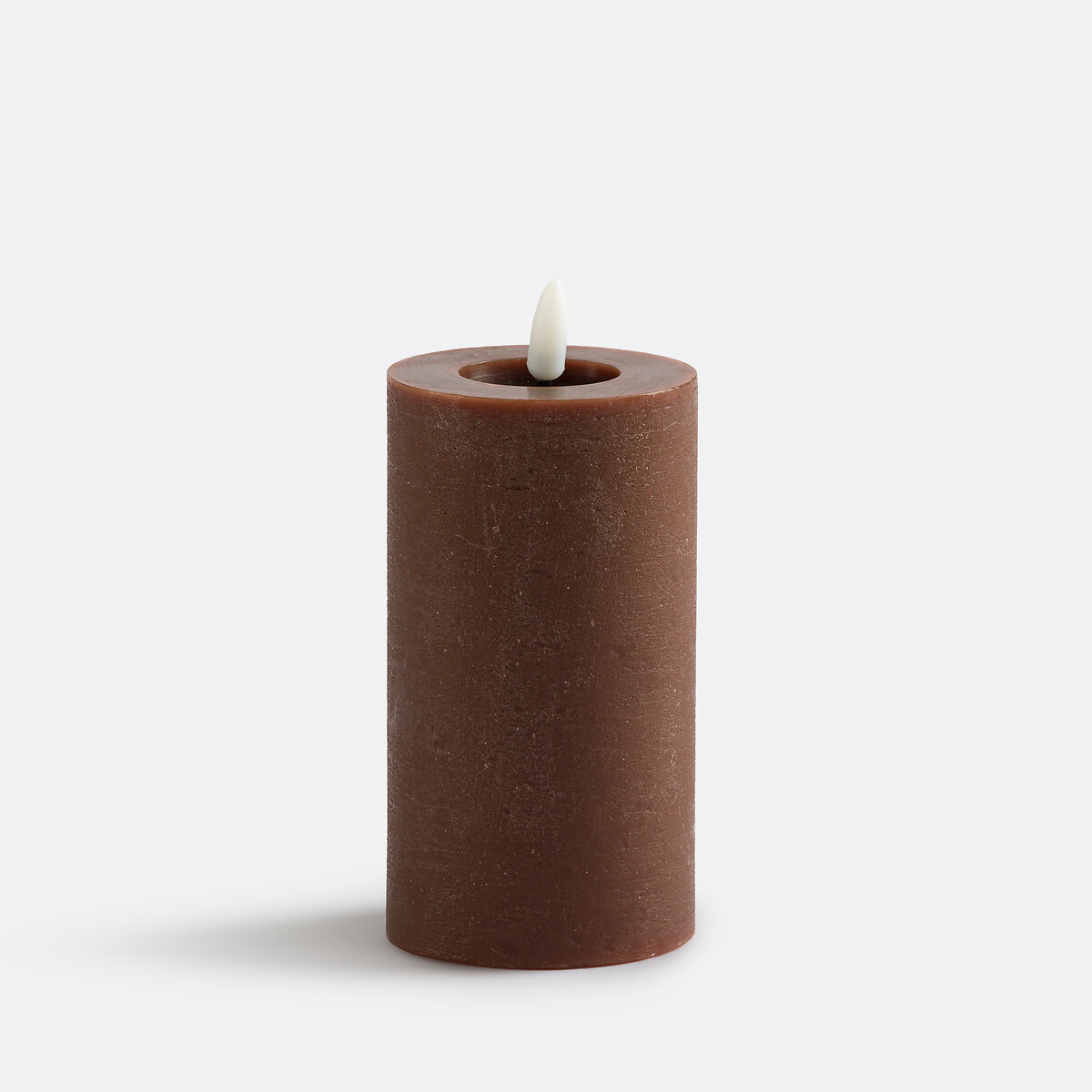 Caspar LED Candle H15cm brown, LA REDOUTE INTERIEURS
