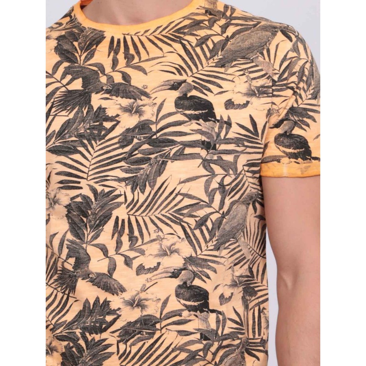 T-shirt Col Rond Pur Coton Nadison orange, RITCHIE