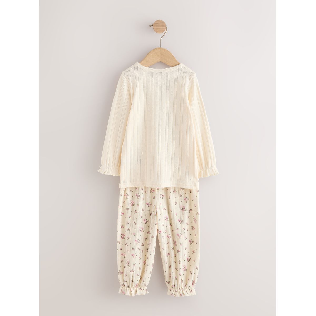 Pyjama style jogging en pointelle, lot de 2 rose, NEXT