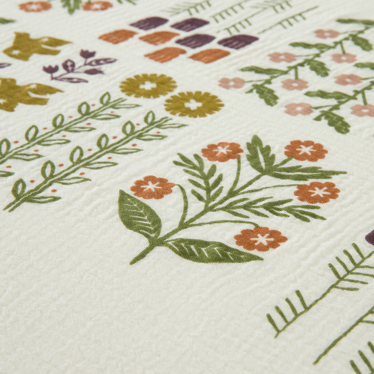 Toalha de mesa em gaze de algodão estampada, Anselme cru estampado, LA REDOUTE INTERIEURS