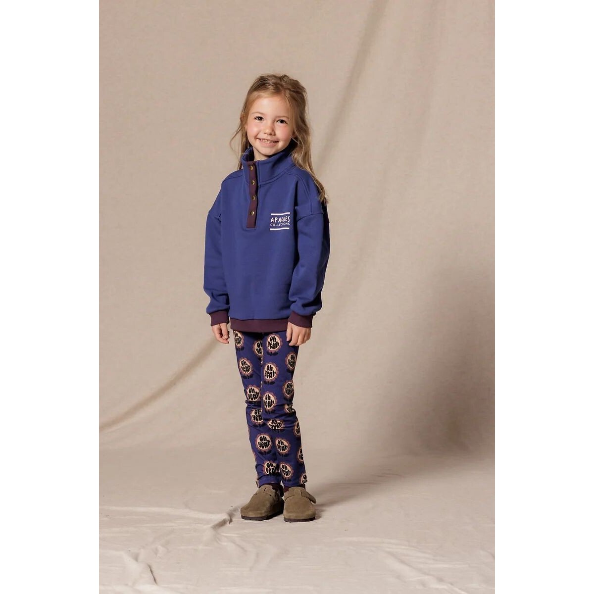 Sweat fermé LUZ bleu indigo, APACHES COLLECTIONS