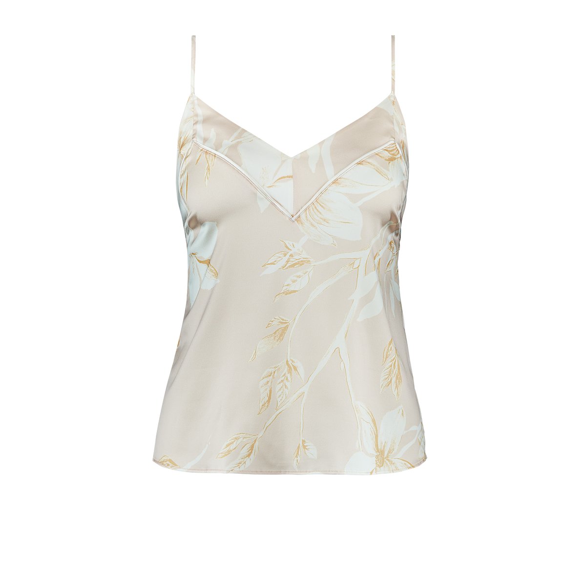 Top fines bretelles Silk By Night rose, AUBADE