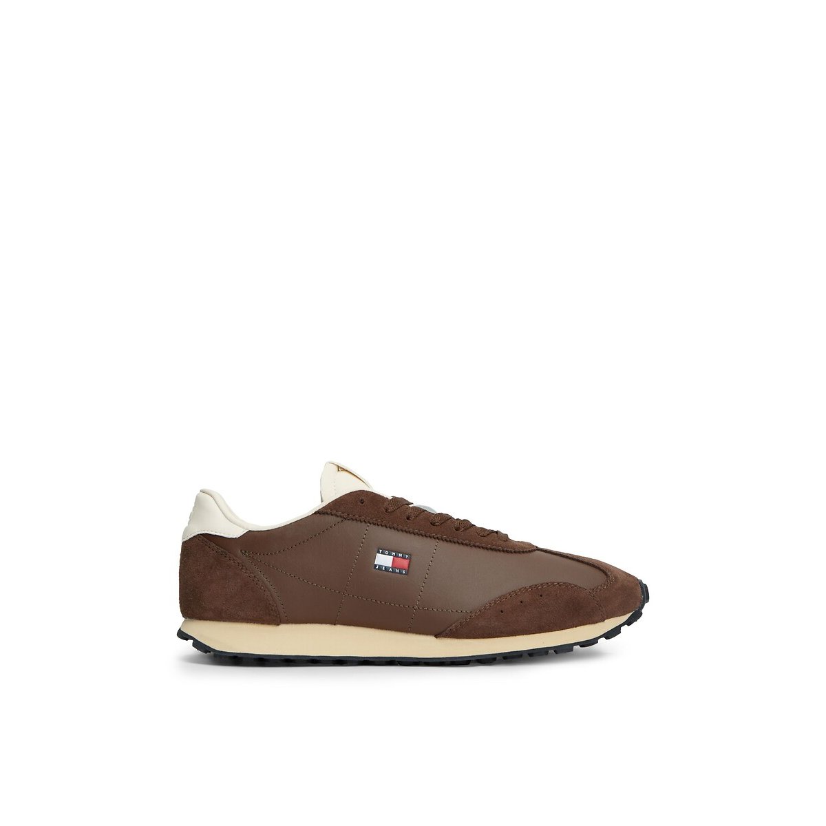 Baskets RETRO RUNNER ARCHIVE MIX MAT marron, TOMMY HILFIGER