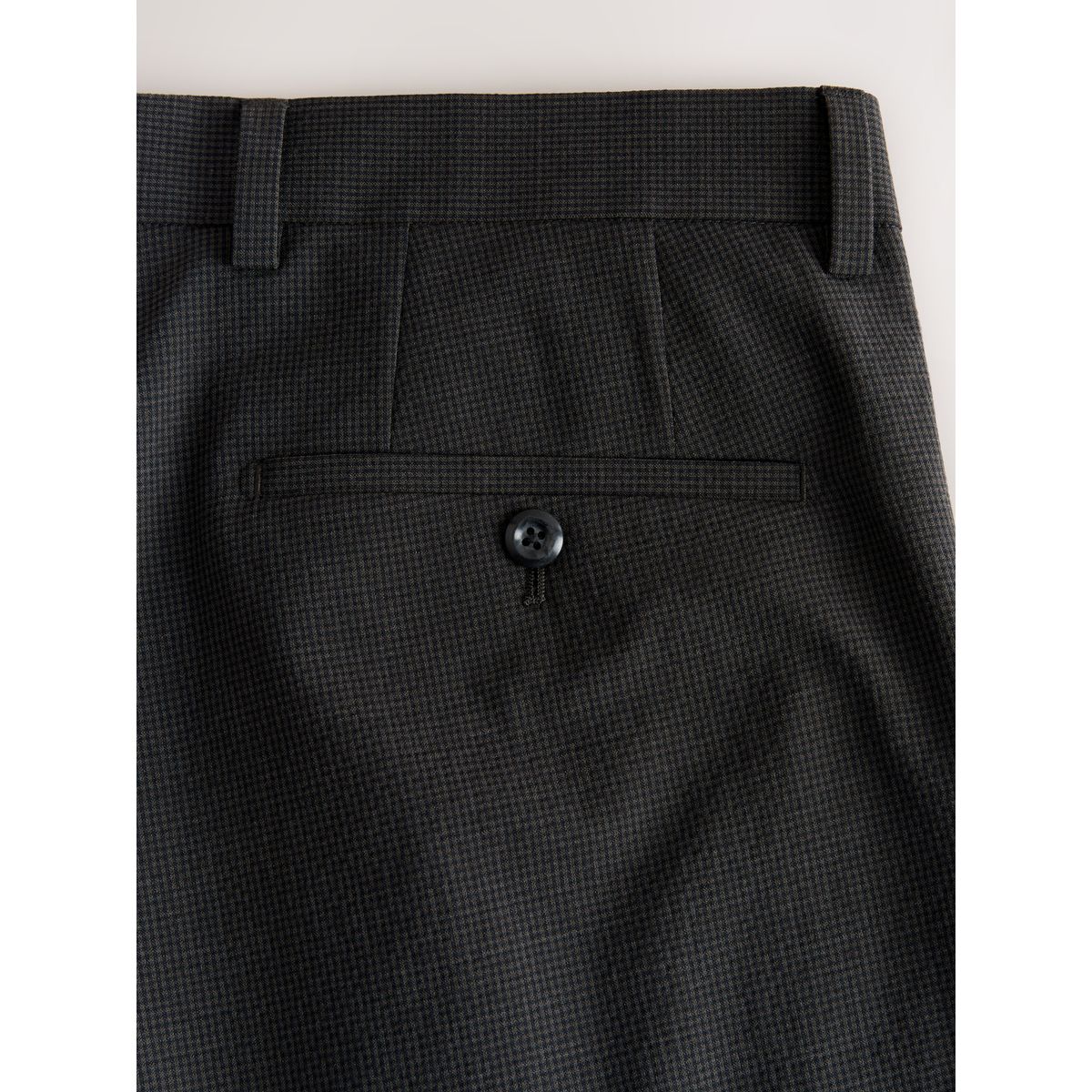 Pantalon de costume en seersucker vichy marron, NEXT