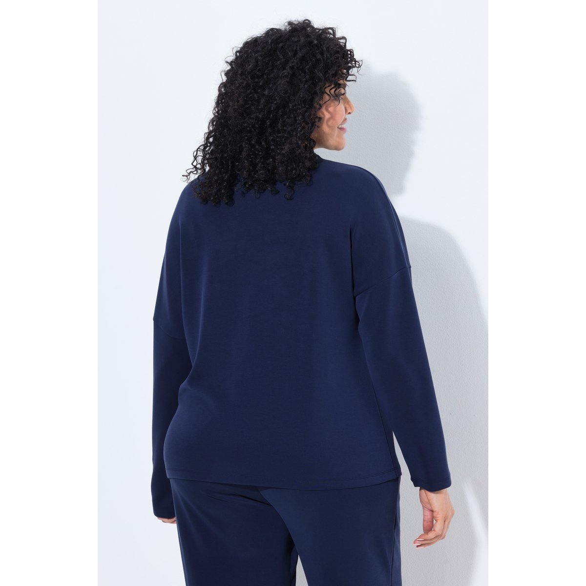 Sweat-shirt oversize marine, ULLA POPKEN
