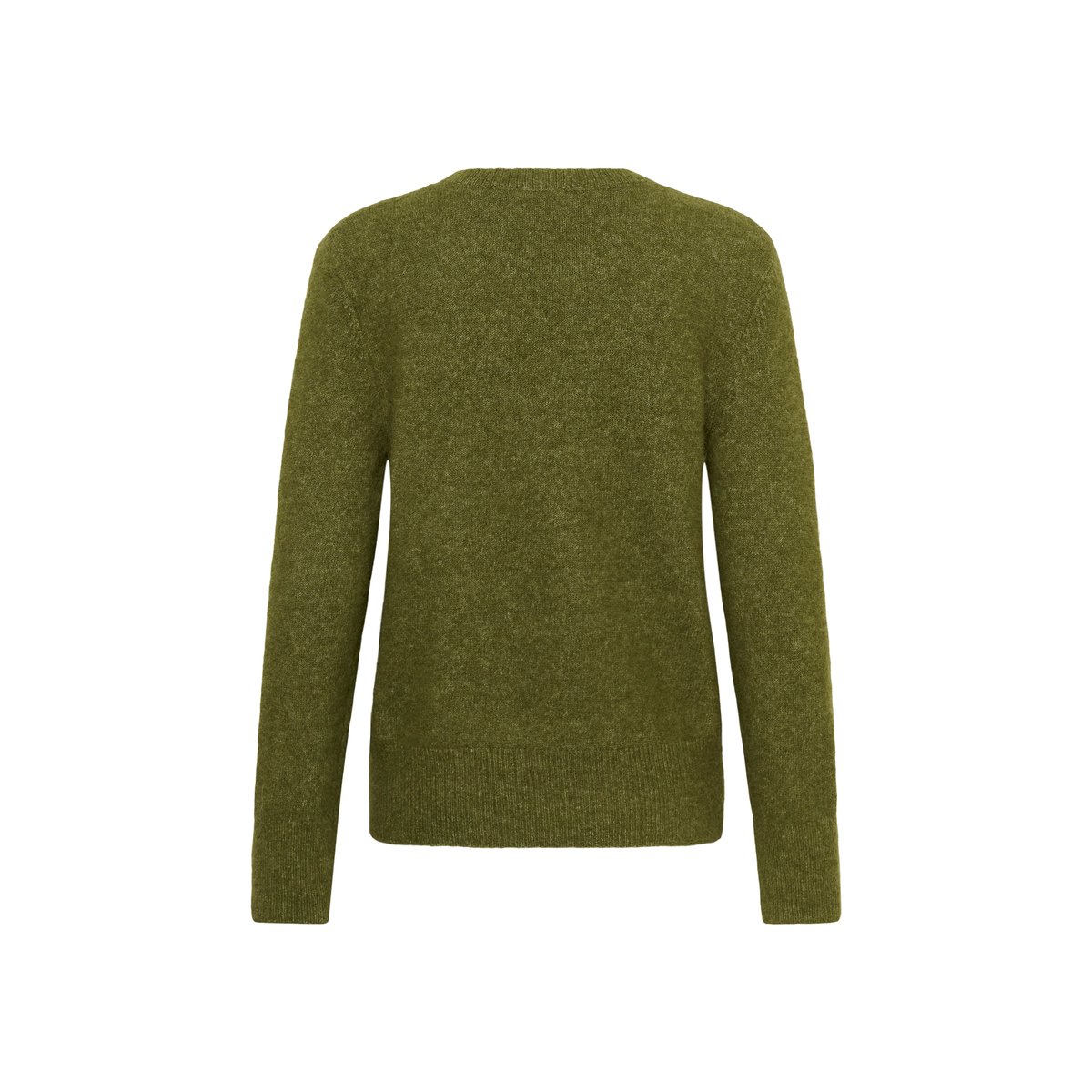 Pullover tricoté vert loden green melange, SOAKED IN LUXURY
