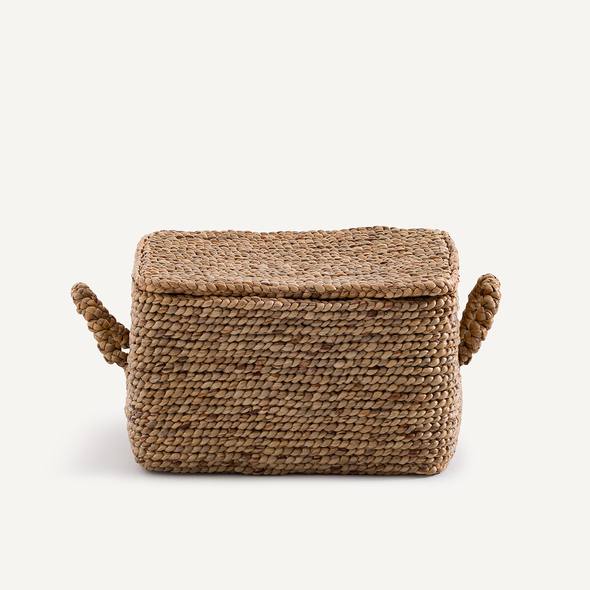 Panier rectangulaire tressé en jacinthe d'eau, LIAN naturel, AM.PM