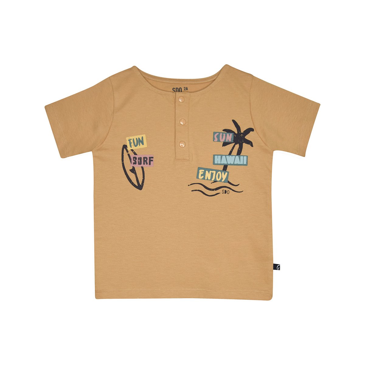 T-shirt manches courtes rico beige, SUCRE D'ORGE