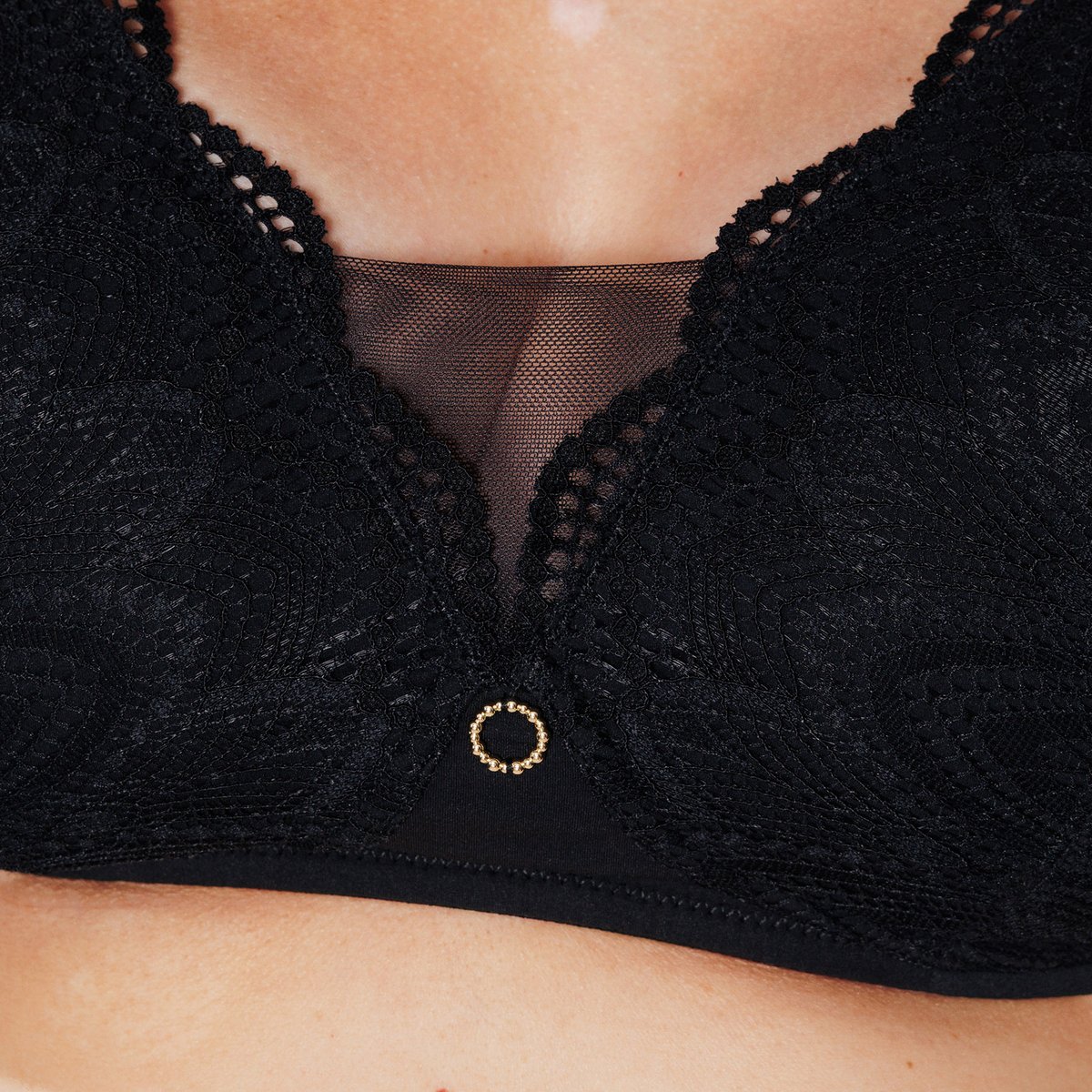 Soutien-gorge post-opératoire INOUIE noir, ROUGEGORGE LINGERIE