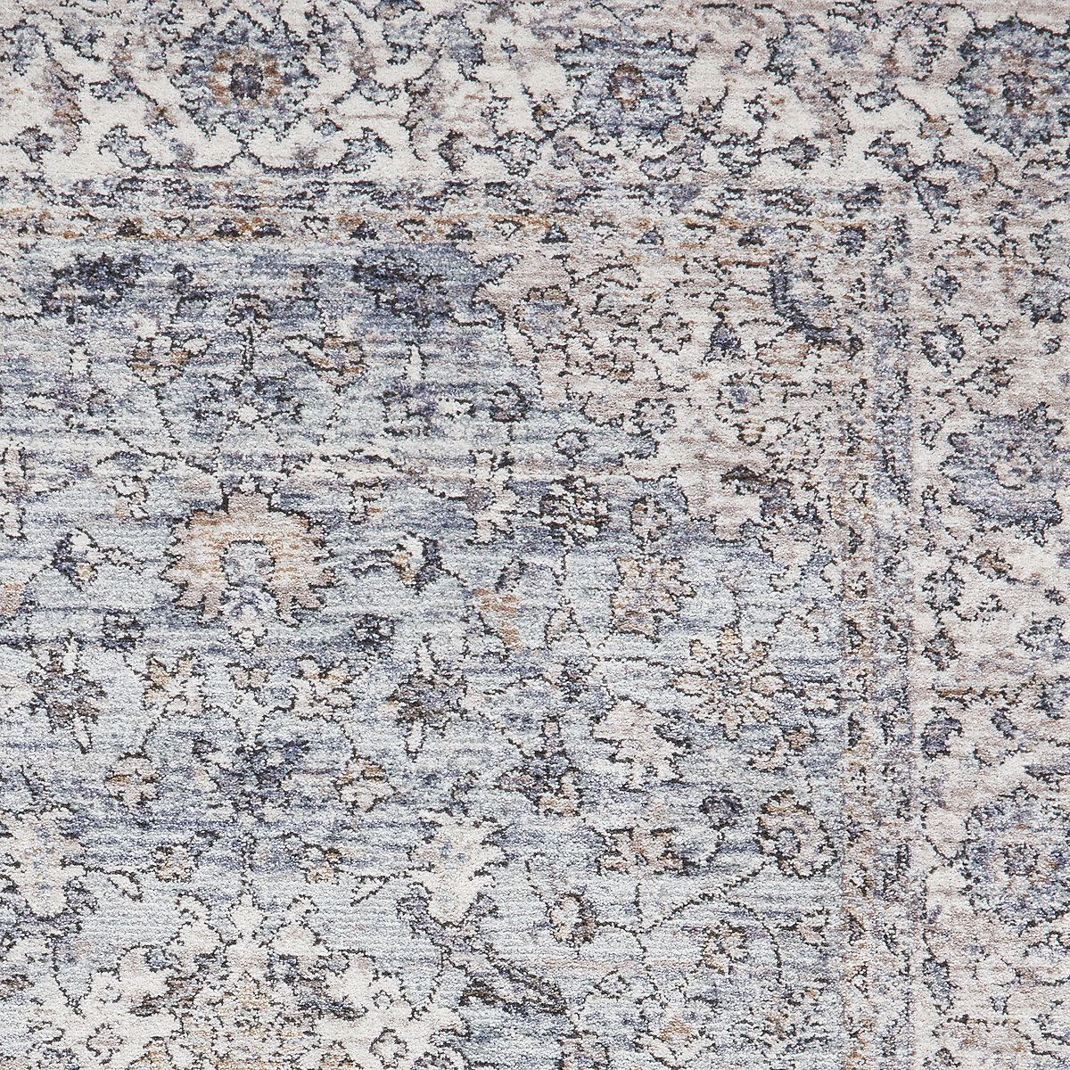 Vintage Border Faded Rug blue, SO'HOME
