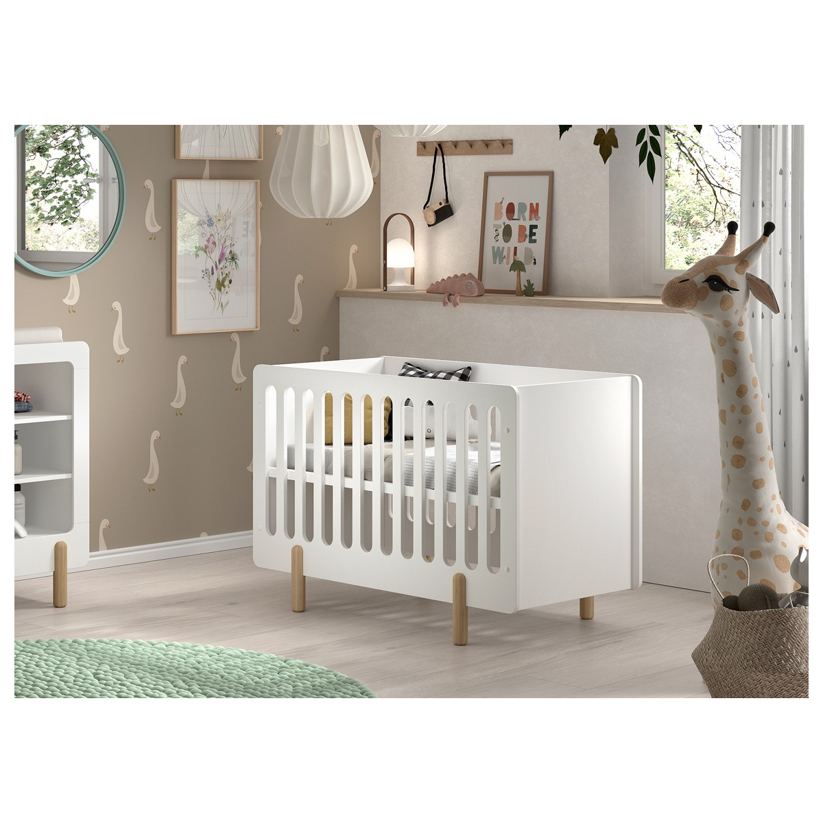 Smile Lit Bebe 60x120 Cm Blanc couleur unique, VIPACK