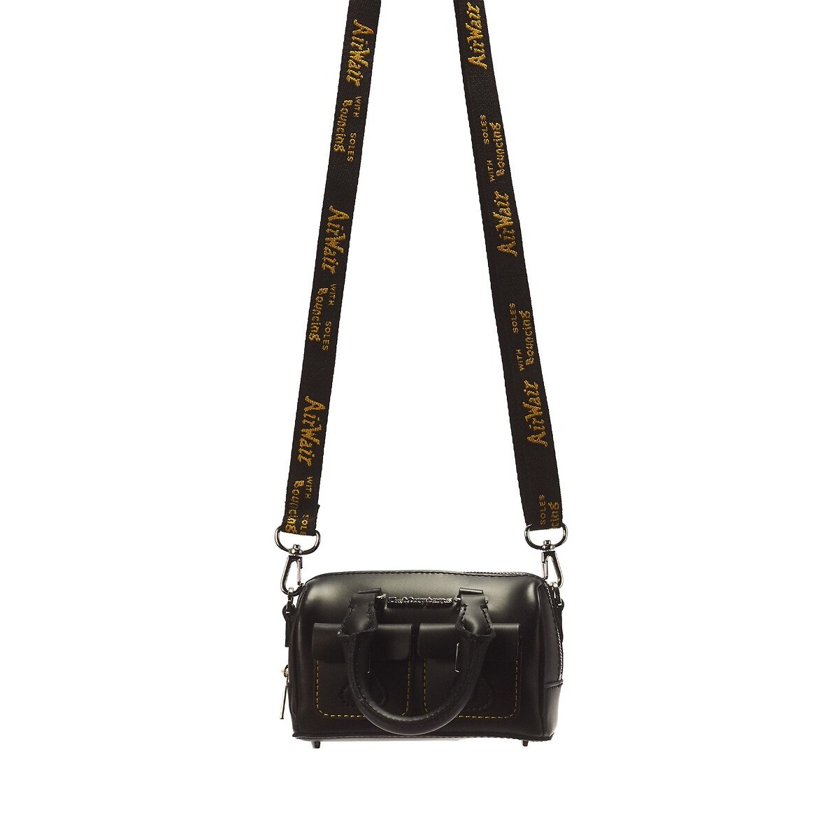 Mini Leather Handbag with Handles black, DR. MARTENS