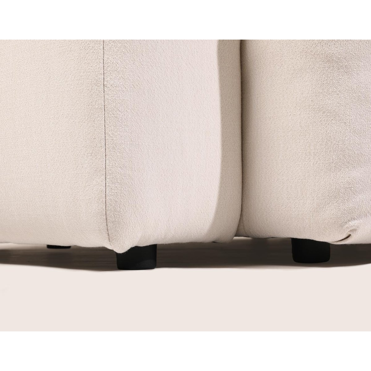canapé d'angle réversible 5 places en tissu, JULINE beige, BEST MOBILIER