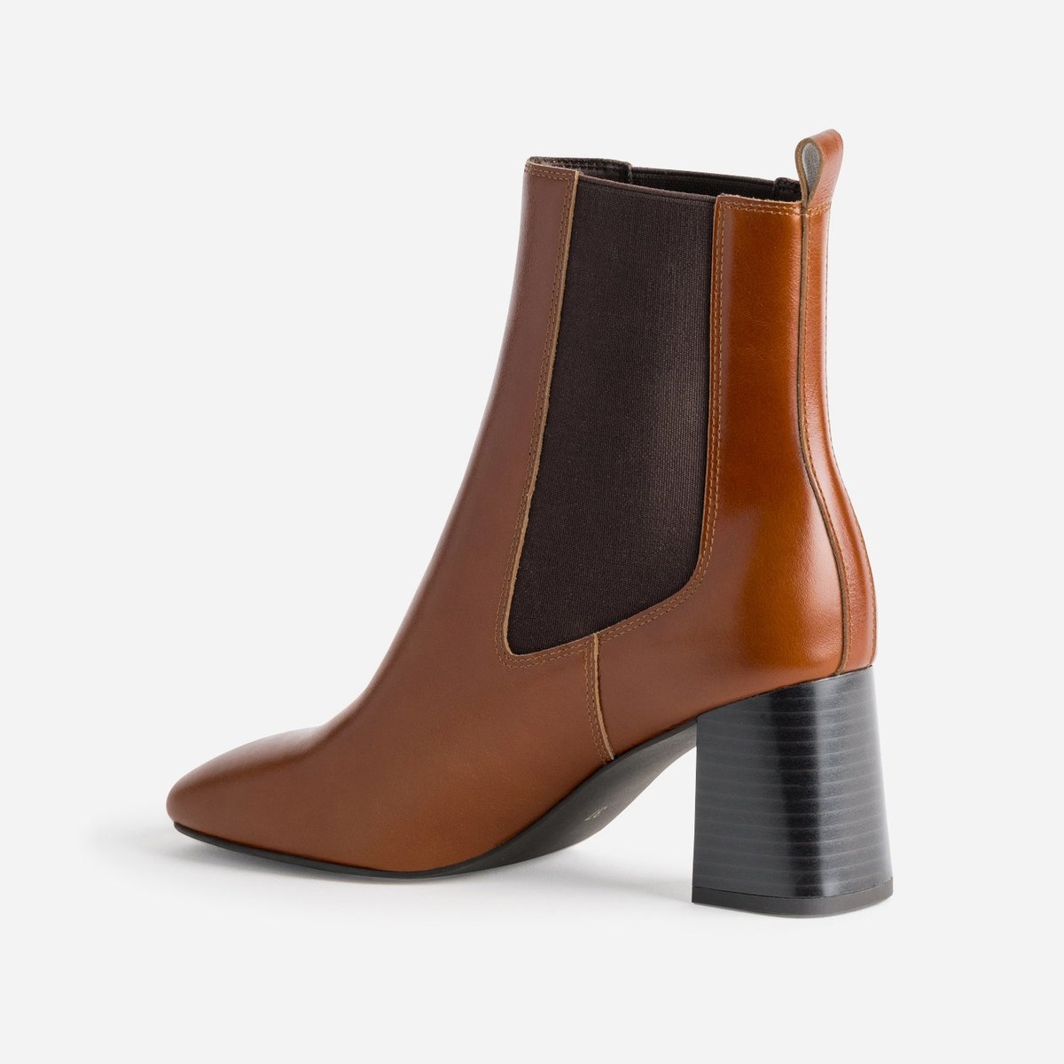 Boots À Talon en cuir NATALIA cognac, ERAM