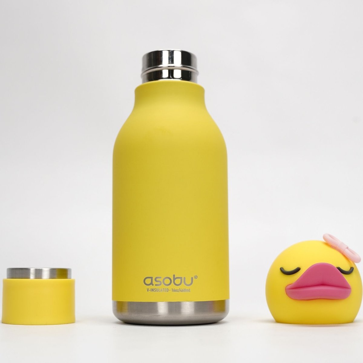 Gourde isotherme Bestie jaune, rose, noir, ASOBU