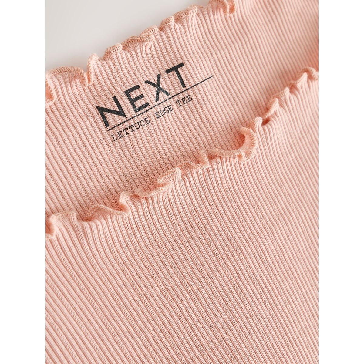 T-shirt en pointelle à manches courtes rose, NEXT