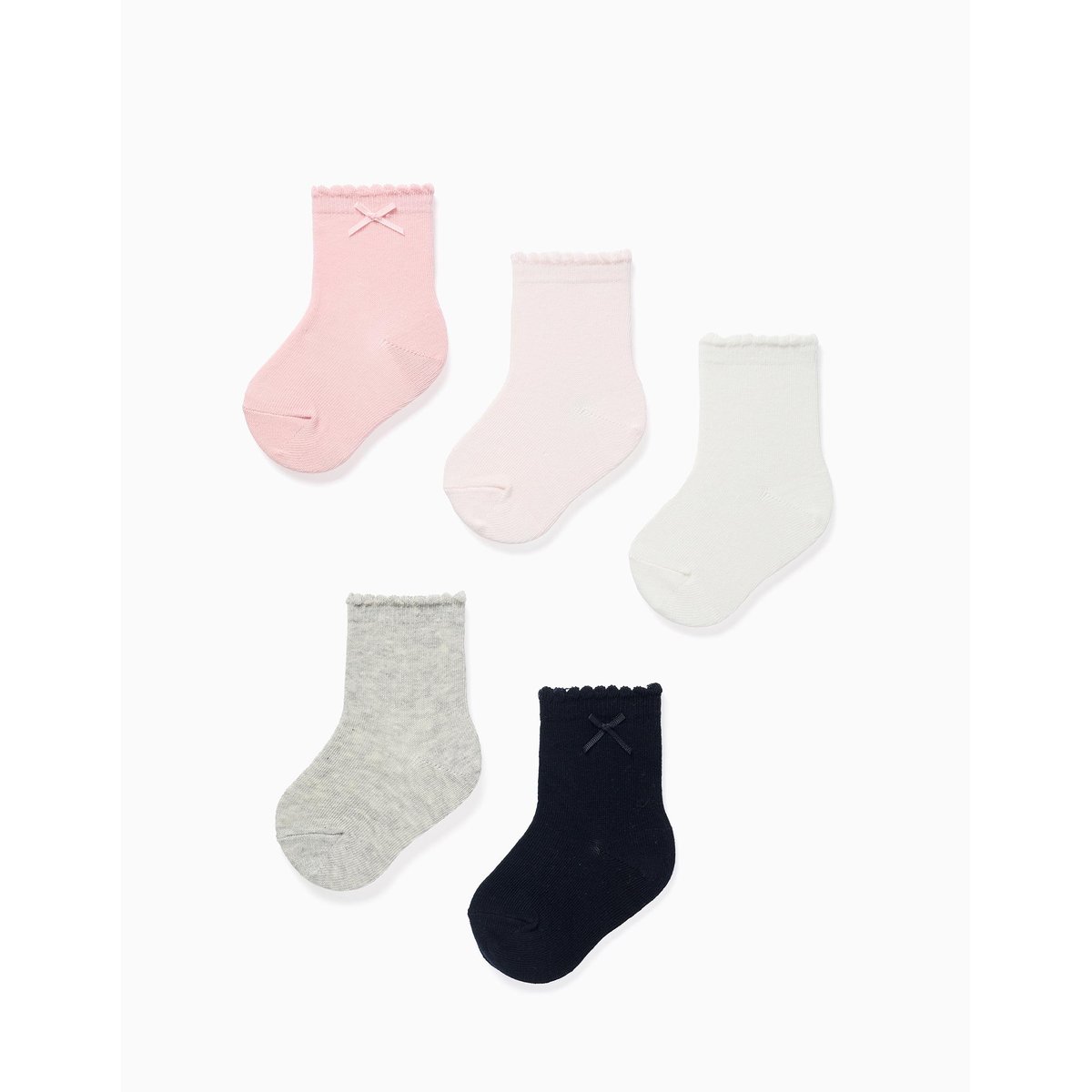 Lot de 5 paires de chaussettes avec tiges ondulées multicolore, ZIPPY