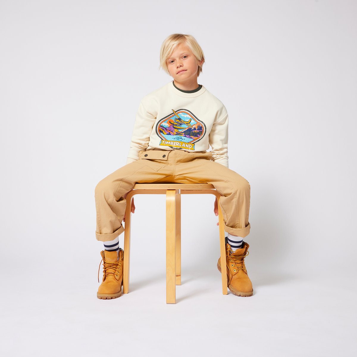 Sweat-shirt molletonné riz, TIMBERLAND