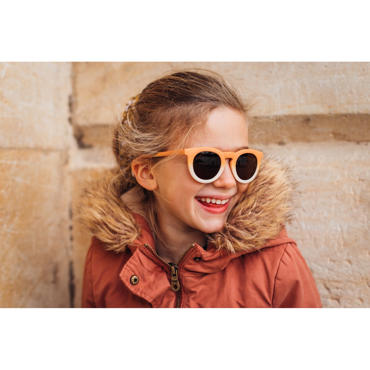 Lunettes de soleil enfant 4-6 ans arc-en-ciel orange, BEABA
