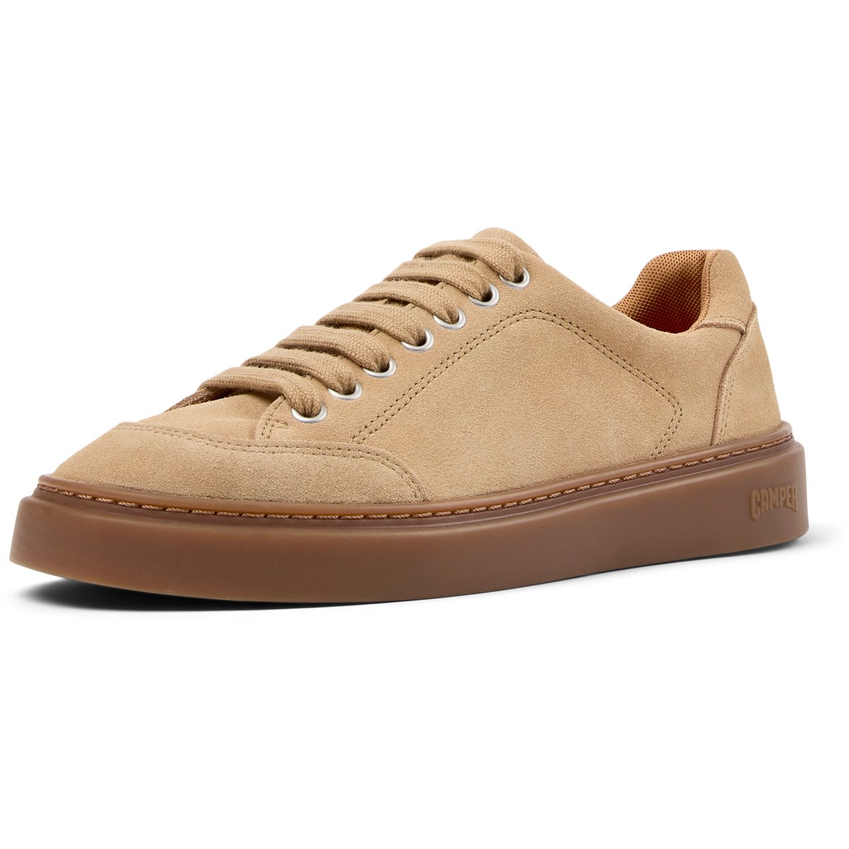 Baskets Runner Twentyfive Suede Leather marron moyen, CAMPER