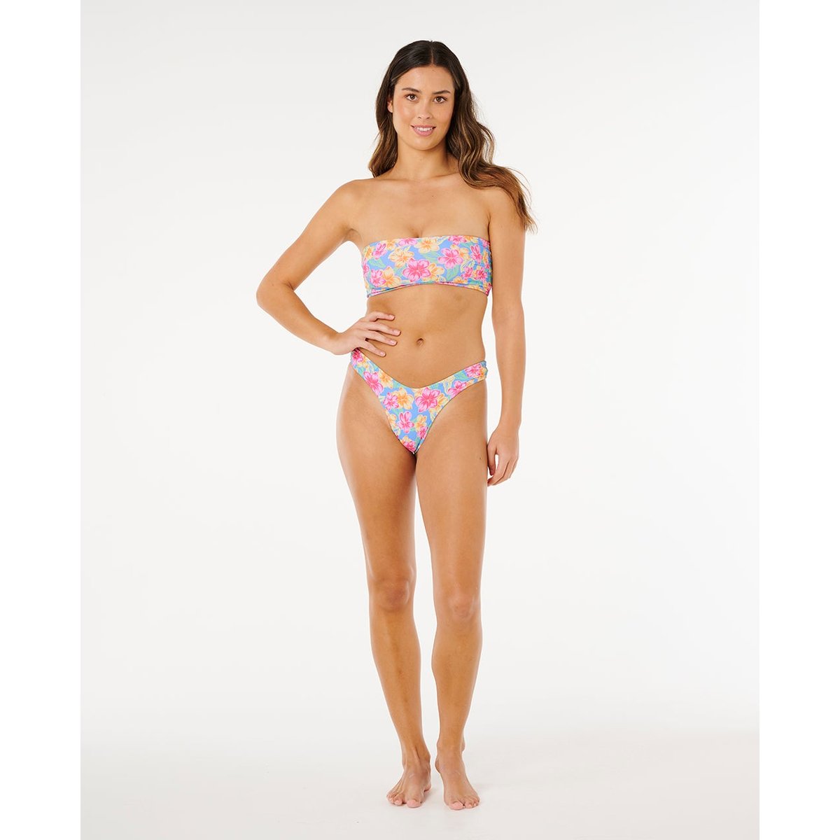 Haut de maillot de bain bandeau Revo Malibu Cove blue, RIP CURL