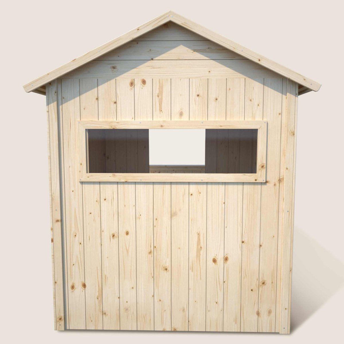 Cabane en bois enfant avec table JAZZ beige, SOULET