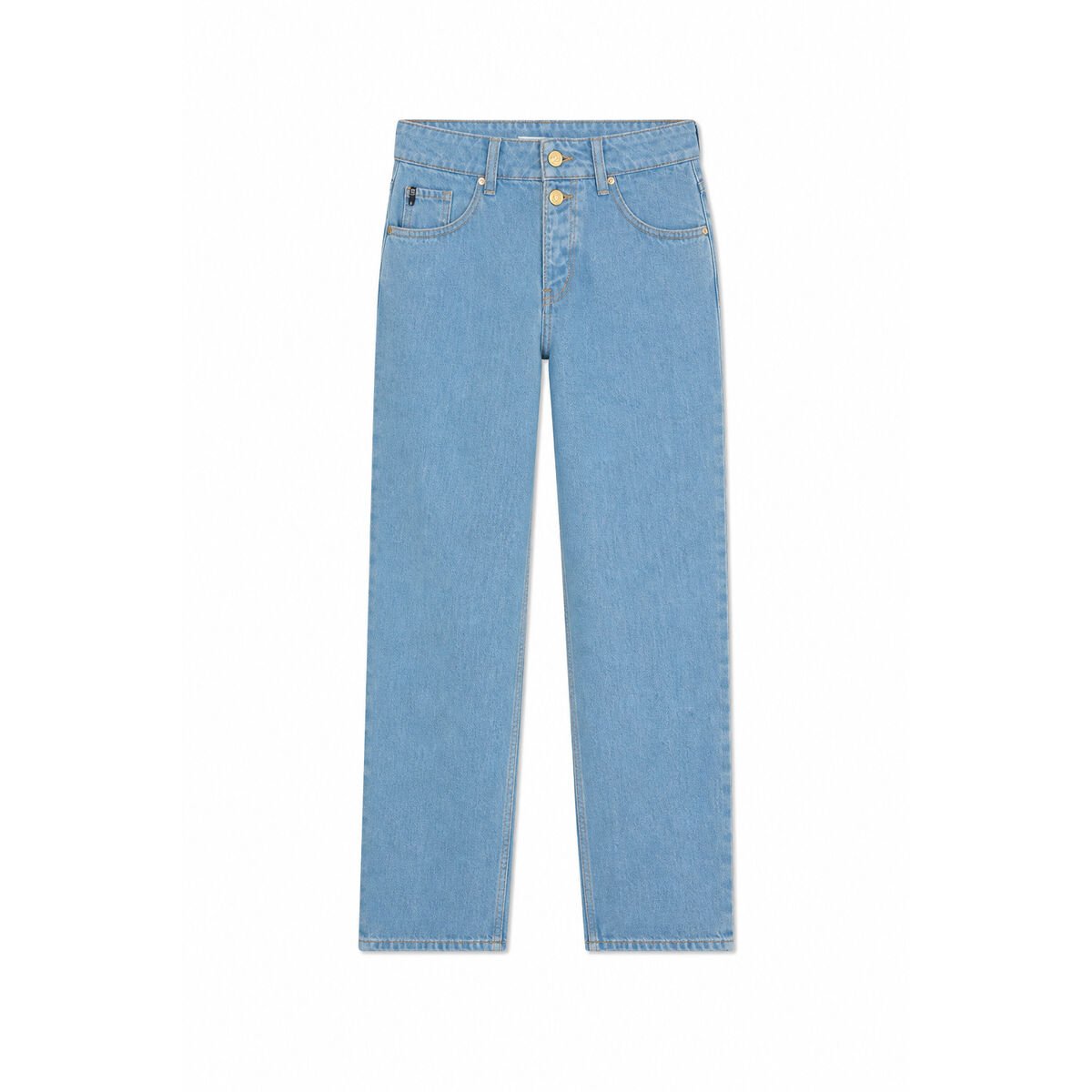 Jeans loose, large 400/60 girlfriend , 7/8ème blue, LE TEMPS DES CERISES