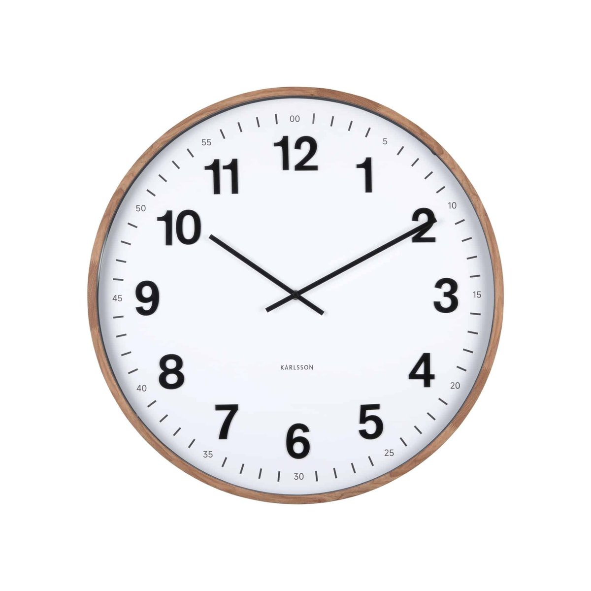 Horloge Murale Plastique ESENCIA CLASSIC XL bois foncé, KARLSSON