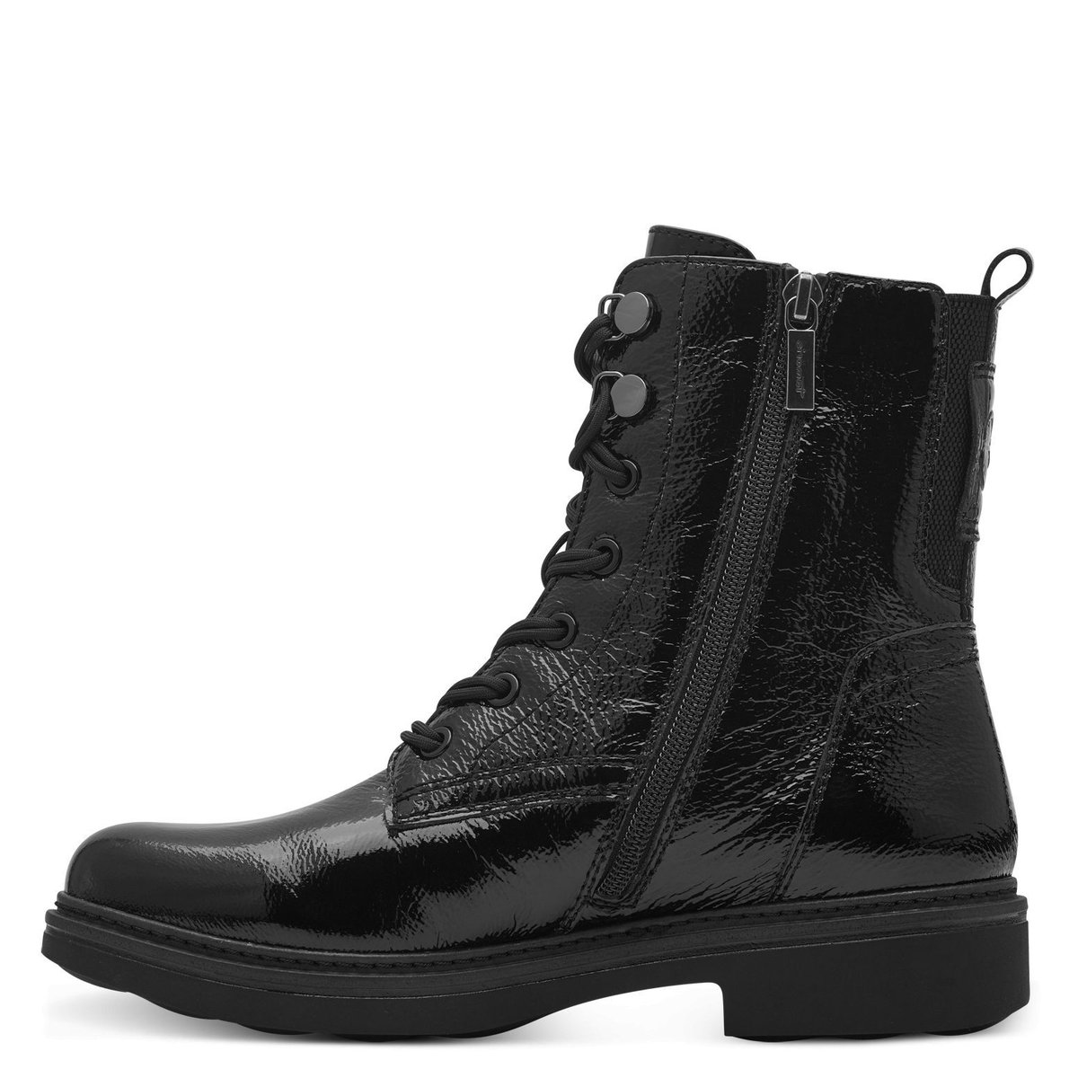 Bottine comfort weite noir laque, TAMARIS