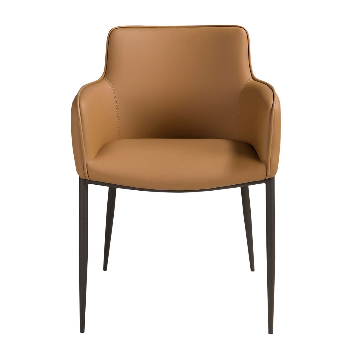 Chaise similicuir marron | noir, ANGEL CERDA