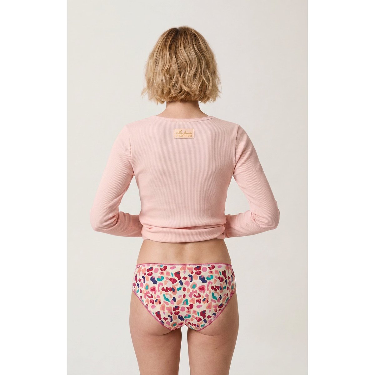 Culotte en jersey de coton imprimé Léopoldine multicolore, ARTHUR