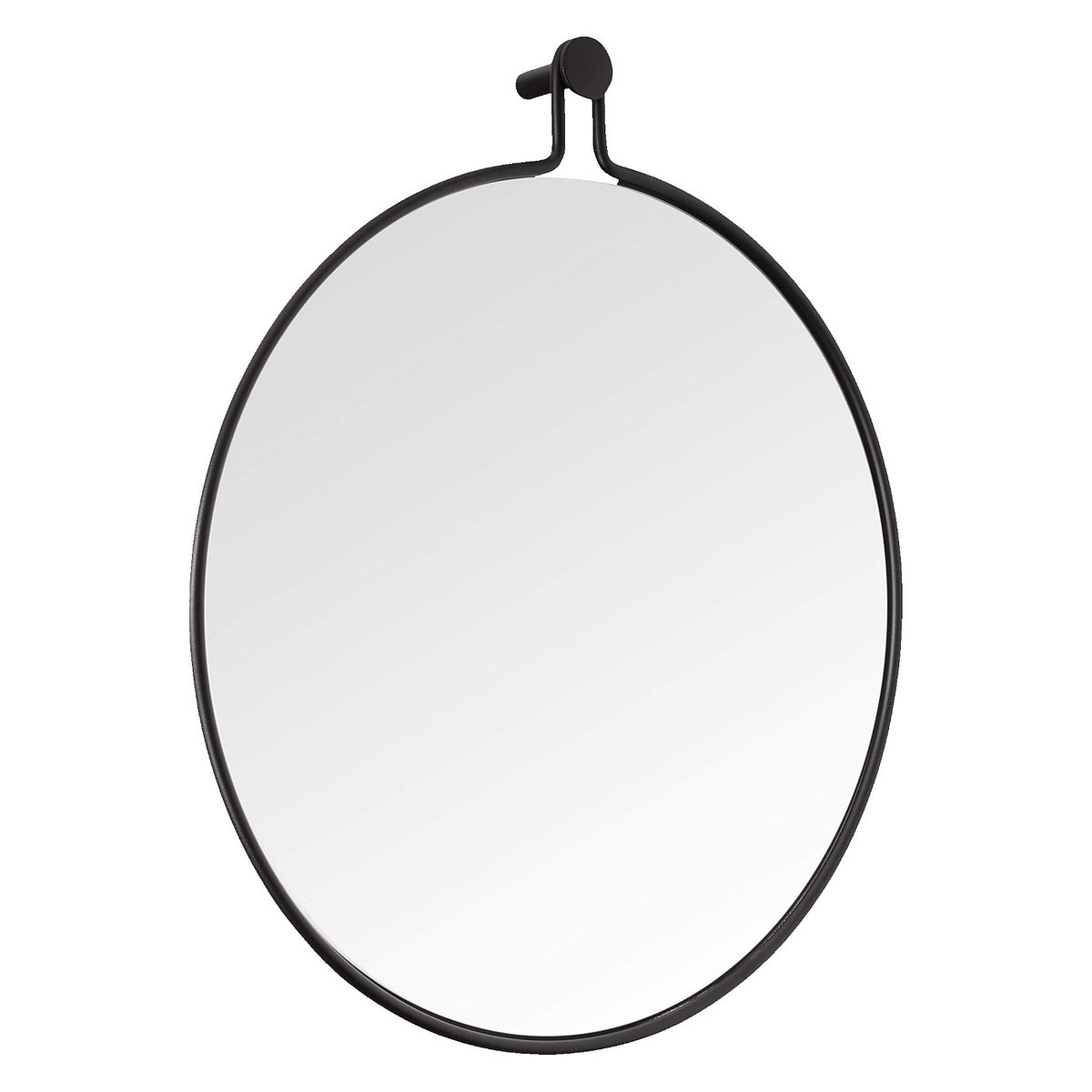 Miroir mural métal OTO noir, HABITAT