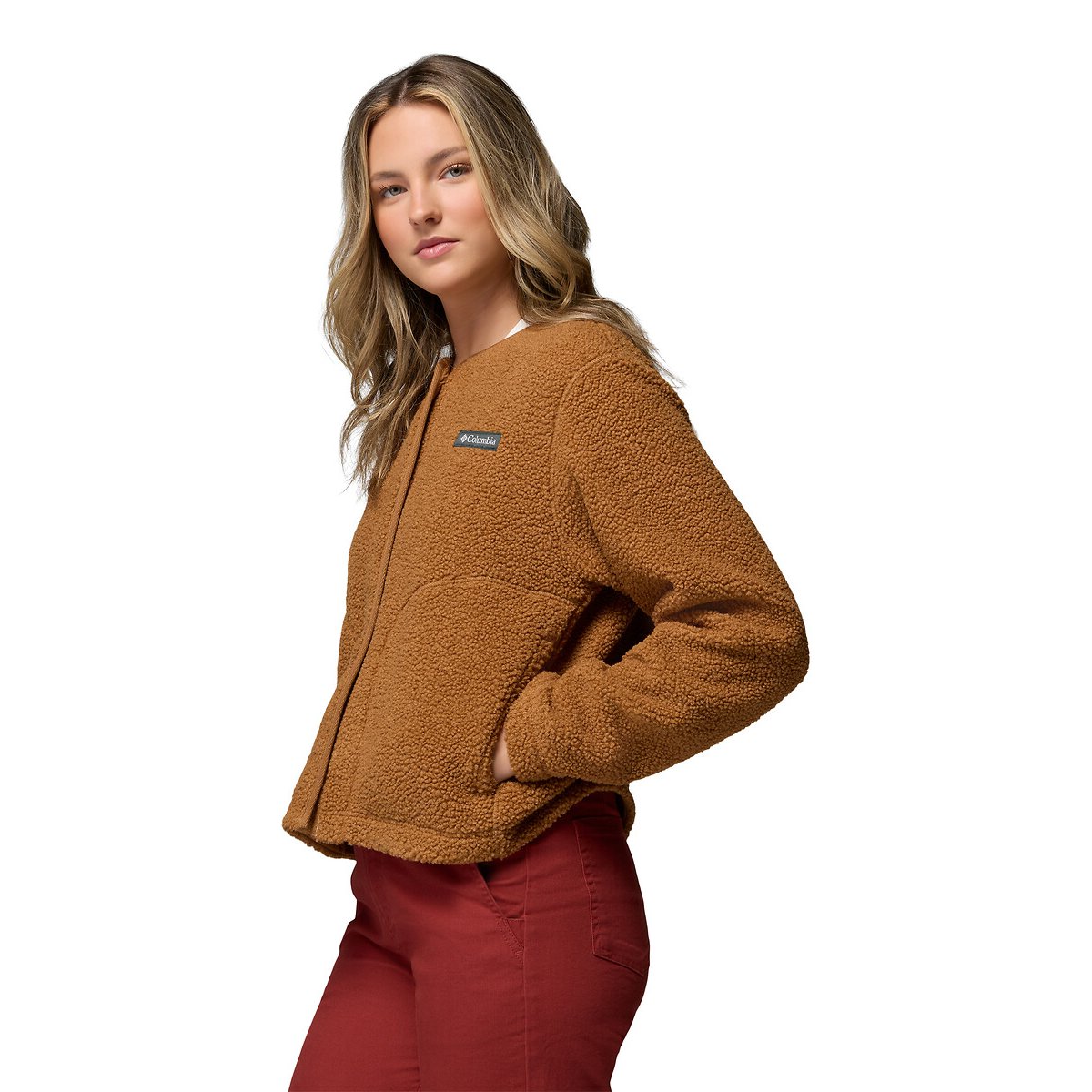 Veste coupe droite marron, COLUMBIA