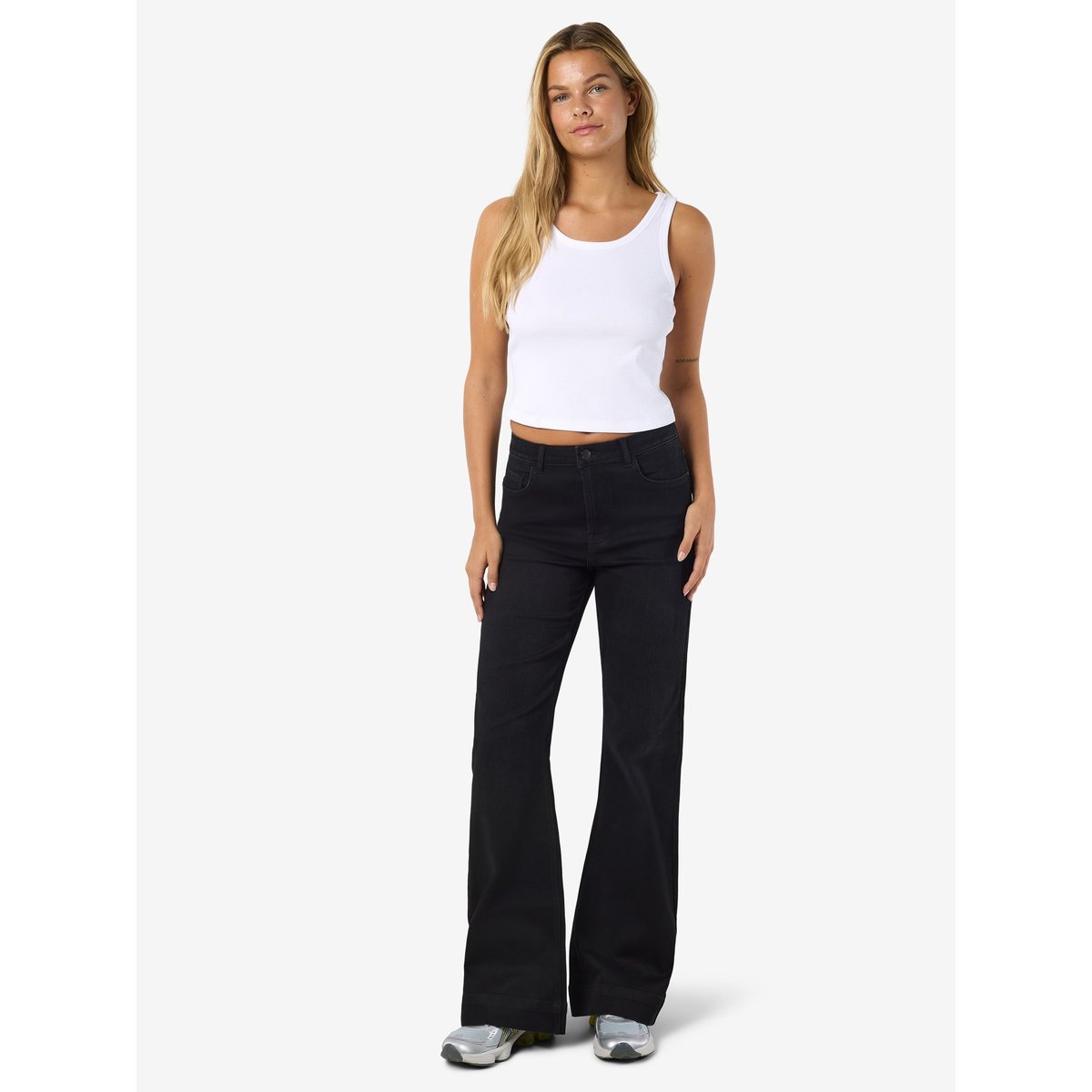 Jean Évasé black denim, NOISY MAY