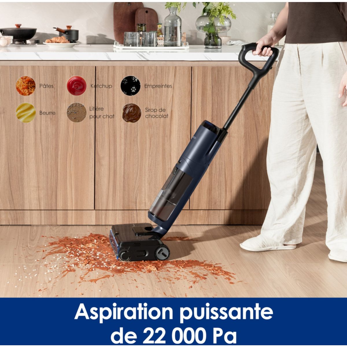 Aspirateur laveur Floor One S7 Max Pro Bleu couleur unique, TINECO