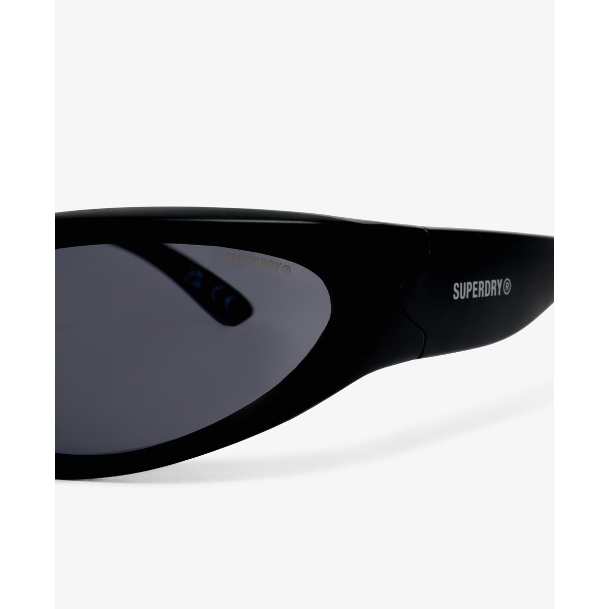 Lunettes de soleil Sport Wrap noir/verres fumés, SUPERDRY
