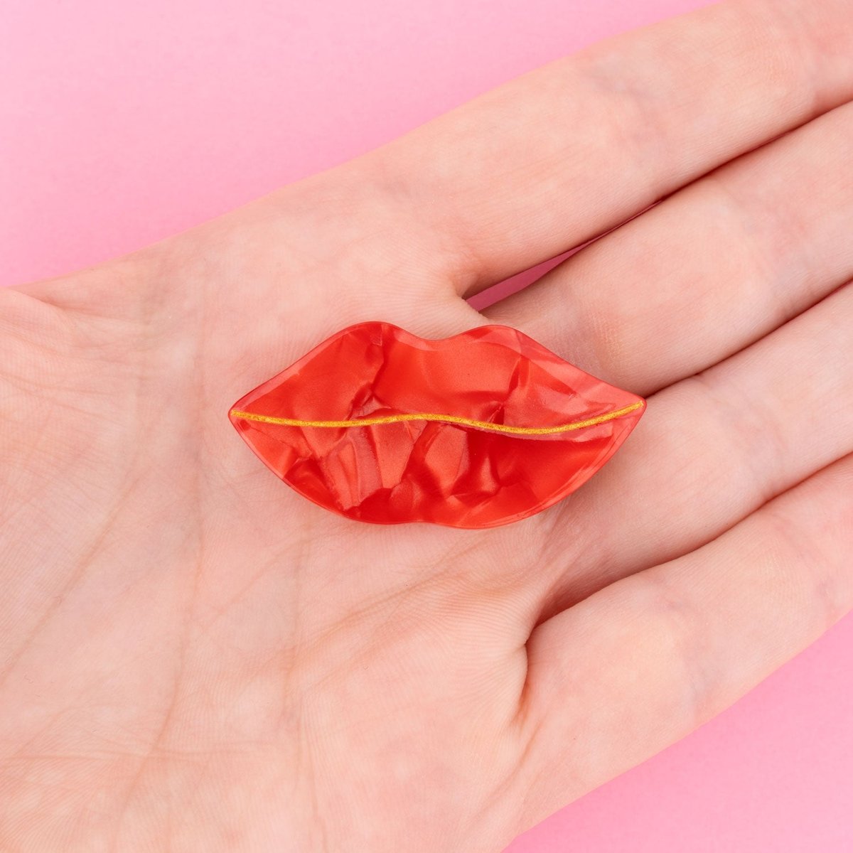 Barrette BOUCHE rouge, COUCOU SUZETTE