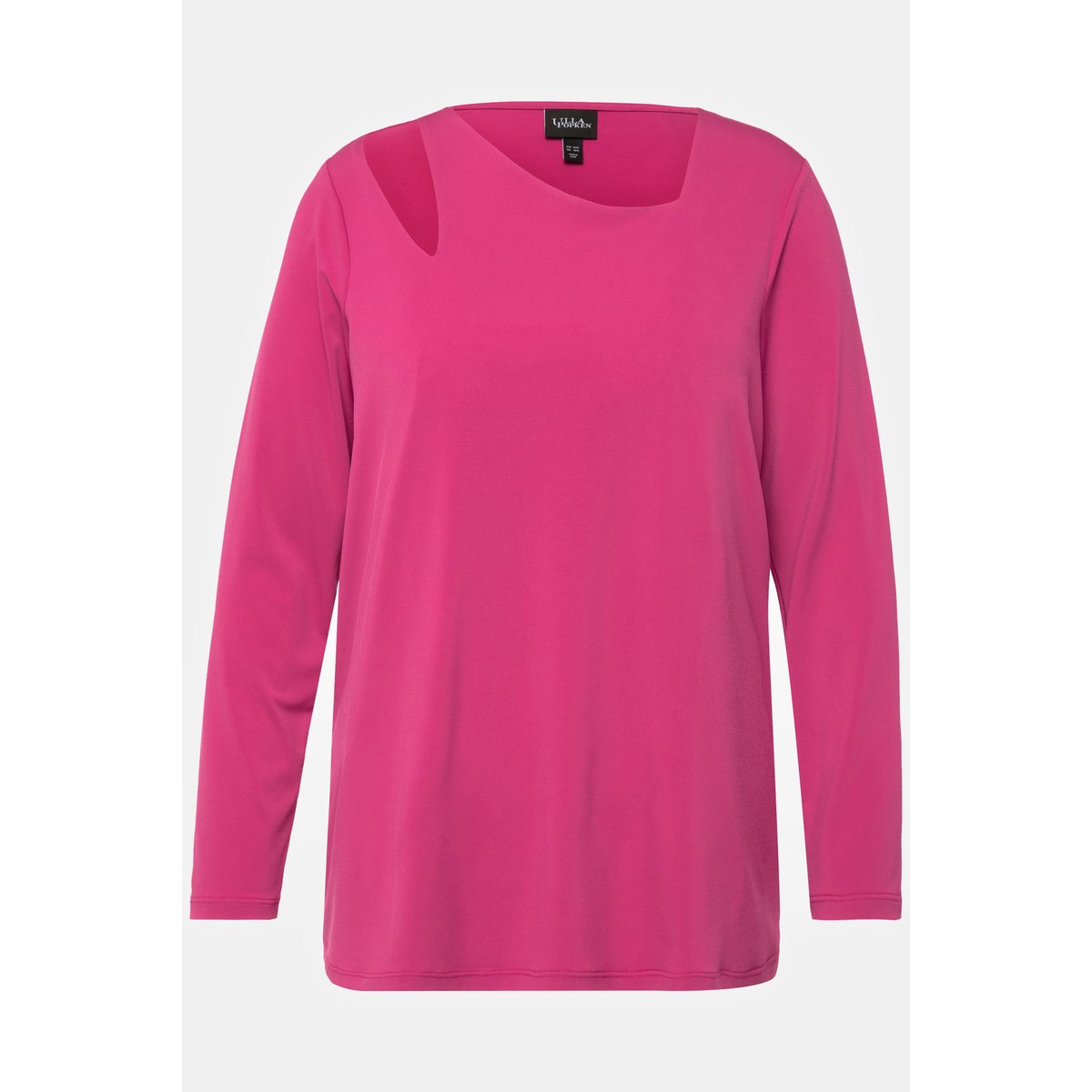 T-shirt manches longues rose vif oriental, ULLA POPKEN