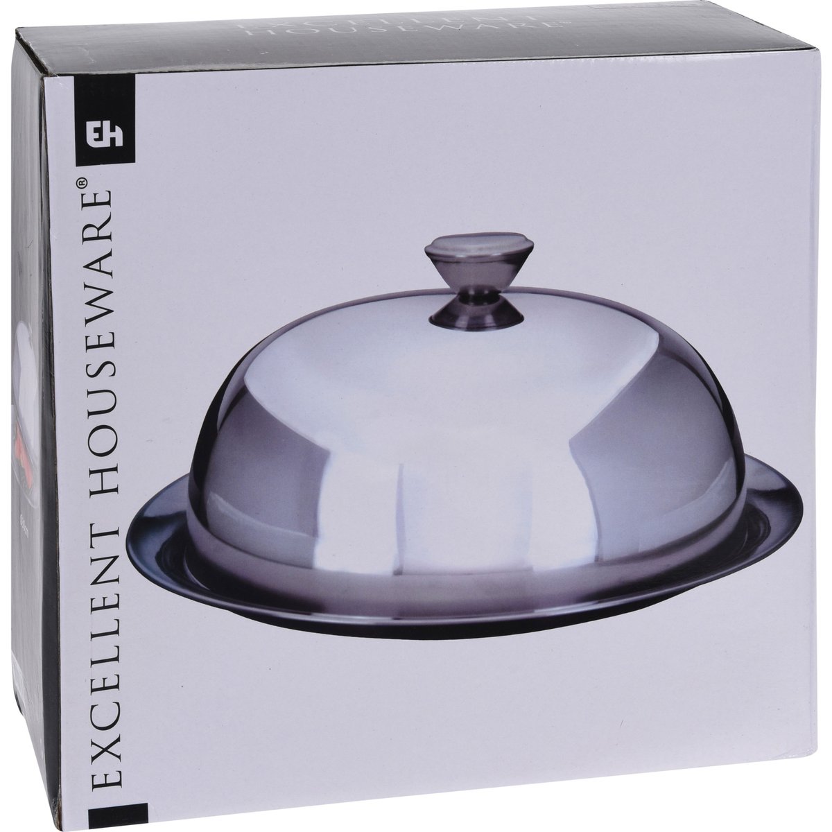 Assiette de Présentation avec Cloche en Inox chrome/inox, WADIGA