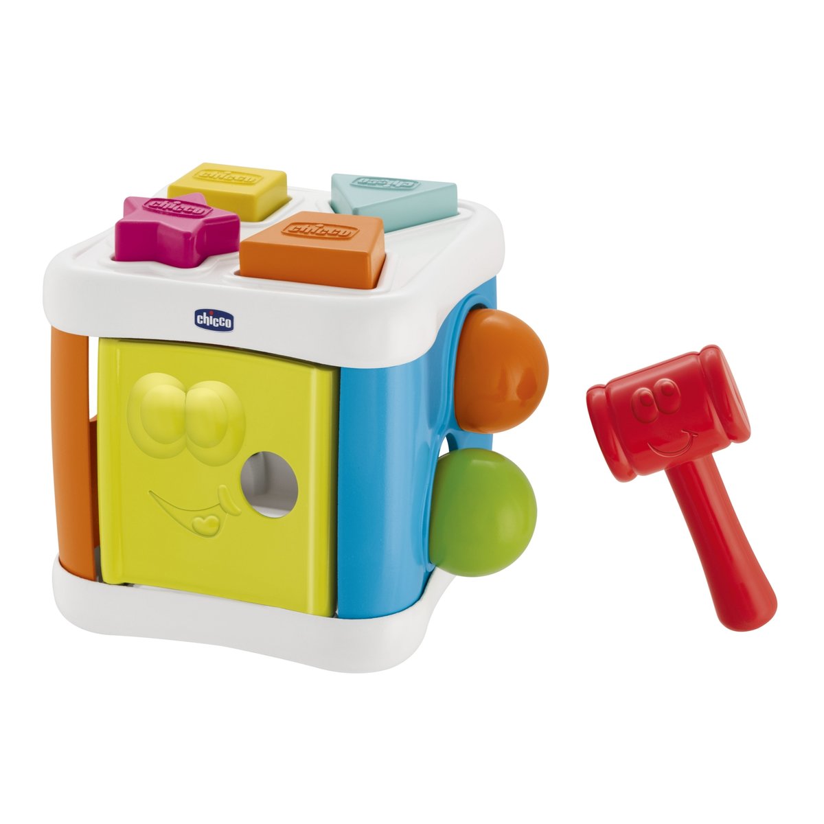 Cube à formes 2 en 1 multicolore, CHICCO