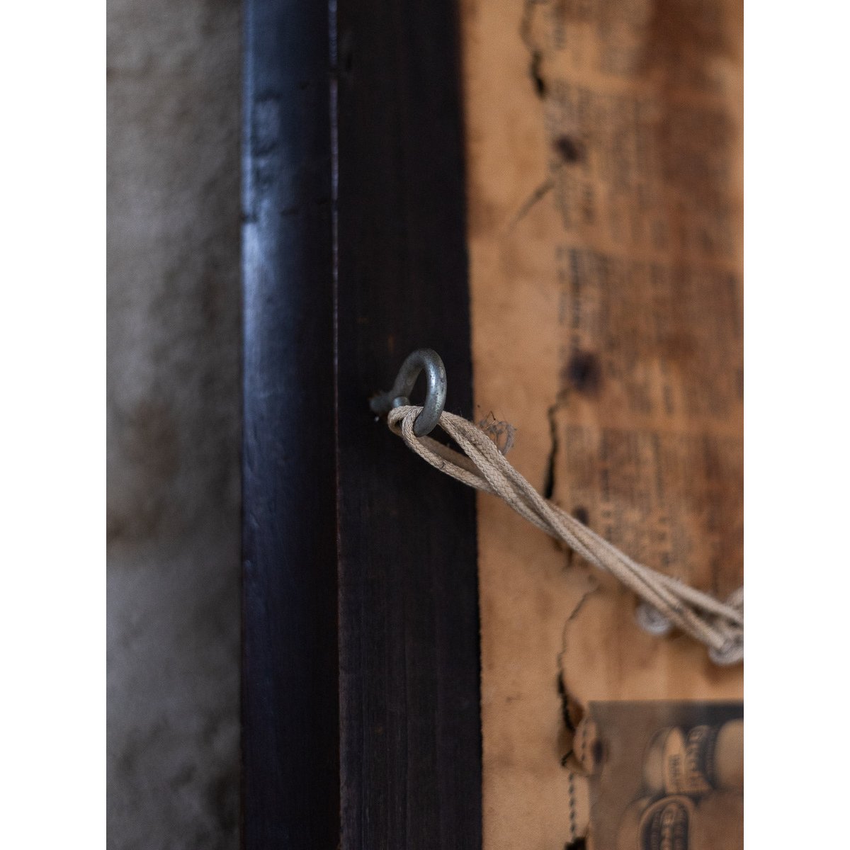 Miroir rectangulaire en bois Georges N°1478 - Bon état bois foncé, DEBONGOUT