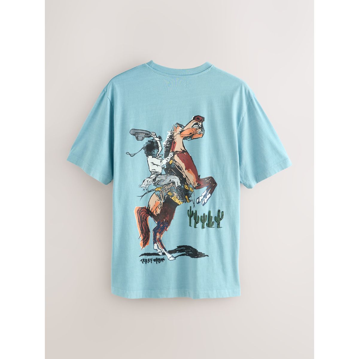 Pyjama à manches courtes en tissu terry bleu/gris, NEXT